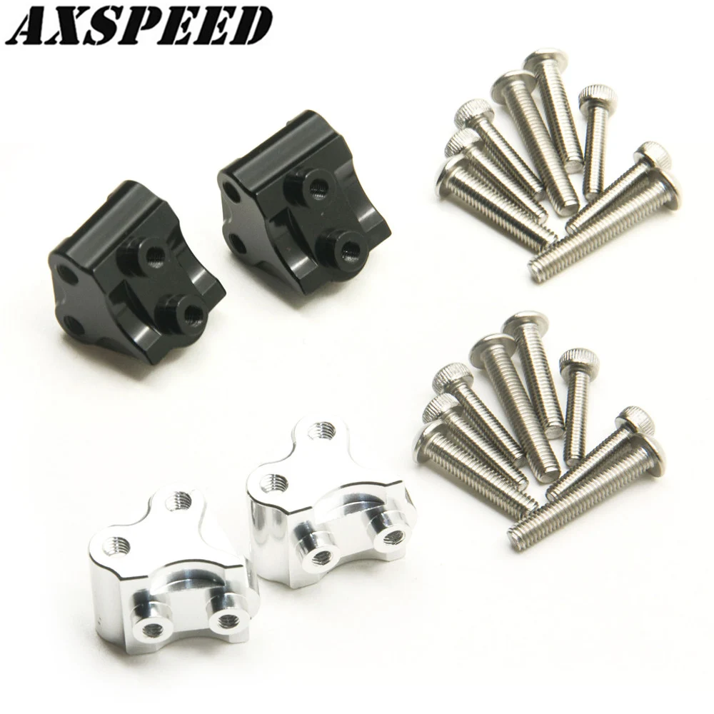 

AXSPEED 1Pair Aluminum Front Rear Lower Shock Link Mount for 1/10 Axial SCX10 II 90046 90047 RC Crawler Car Parts