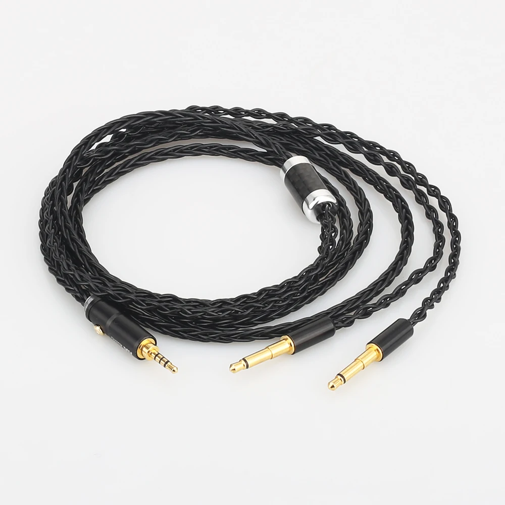 

Audiocrast HC007 8 Cores 2.5 Balanced Upgrade Cable for Meze 99 Classics T1P T5P t1 d8000 MDR-Z7 D600 D7100 Headphone Hand