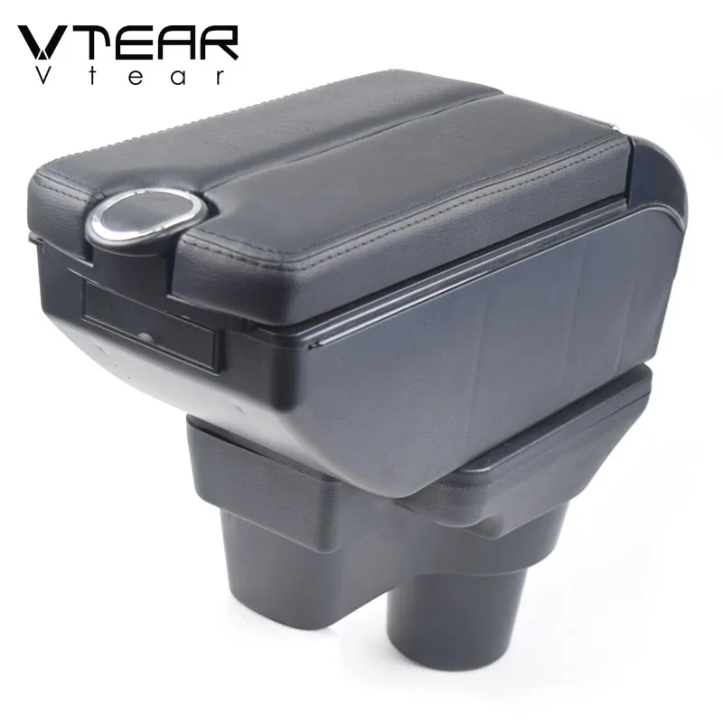 Vtear Armrest Center Storage Box Container Organizer Car-Styling Decoration Interior Accessories For Hyundai Accent Solaris 1 2