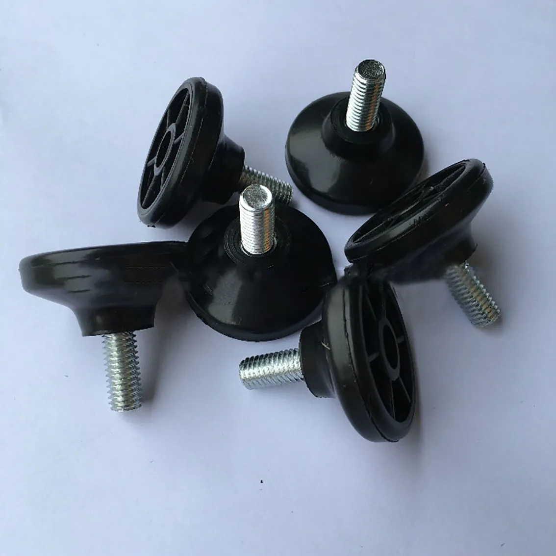 38*M8*17mm Black Plastic Adjusting feet Pad Screw Chairs Furniture Leg Table Leveling Feet Pad Screw Anti-skid