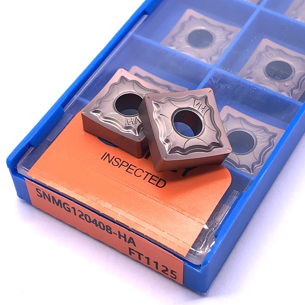 10Pcs RCKLCY SNMG120408 HA FT1125 Carbide Sisipan Pengolahan Aksesoris Alat Mesin Pisau Mesin Bagian Stainless Steel