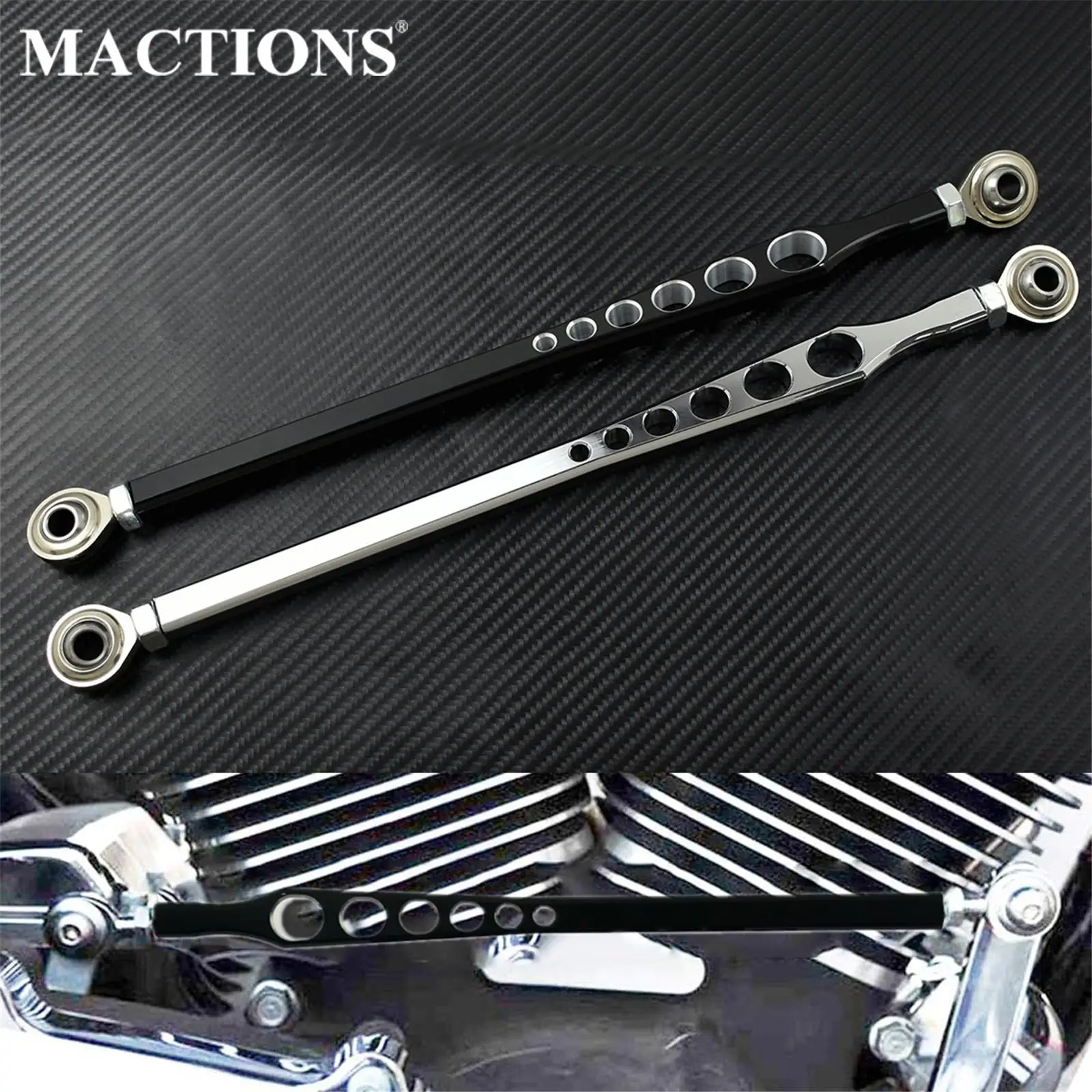 Motorcycle Black/Chrome Gear Shift Linkage Lever For Harley Softail Touring Road King Trike Electra Street Glide Dyna 1986-2020