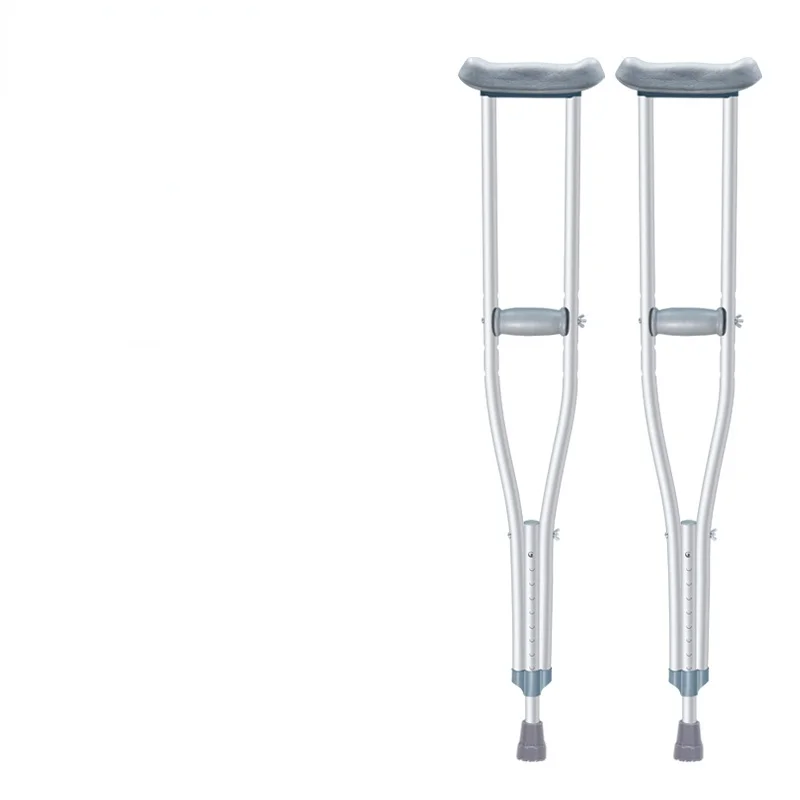 Medical Crutches Walking Stick Fracture Elderly Crutches Double Crutches Armpit Non-Slip Walking Aids Walking Stick