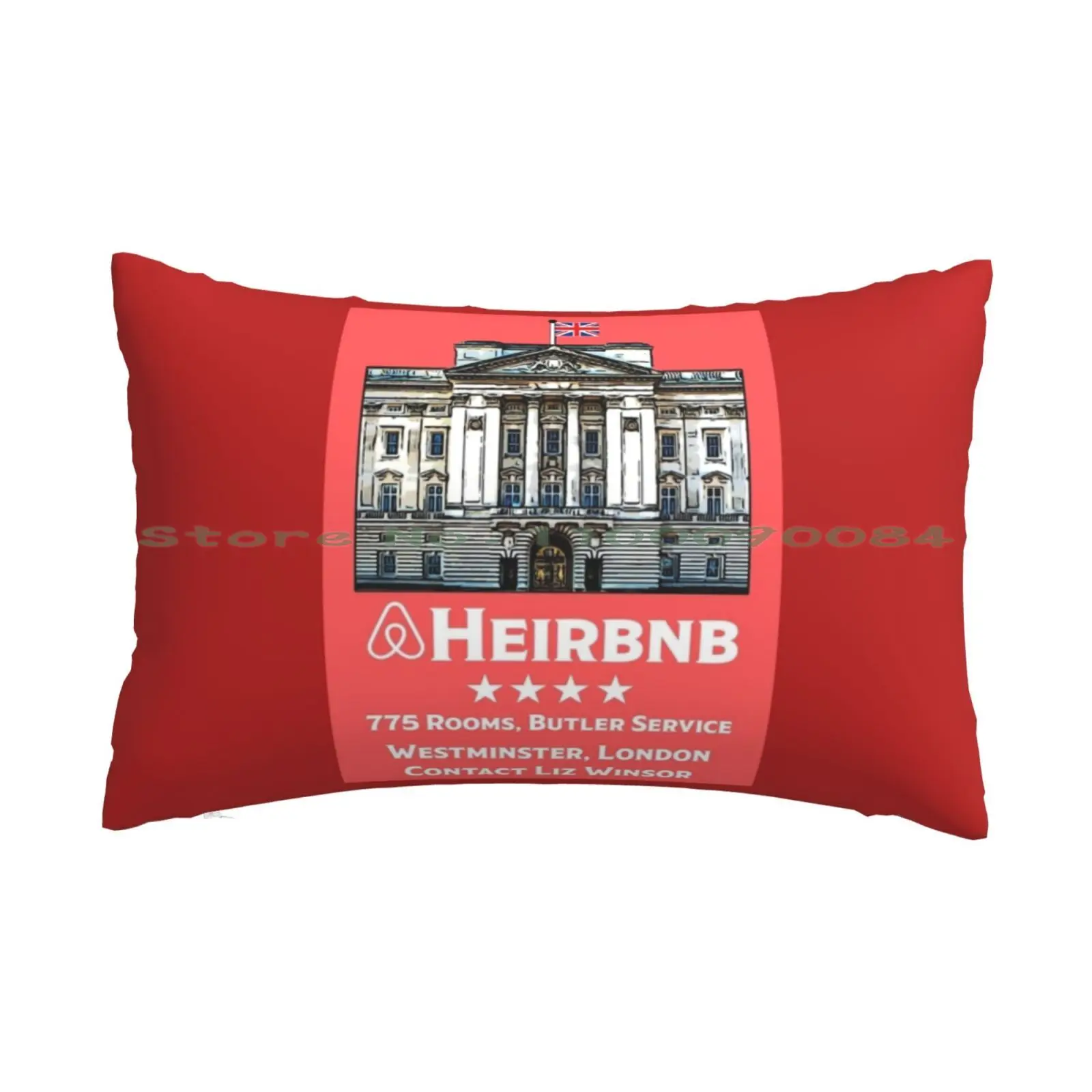 Royal Family-Bp Rbnb-Rental-Parody-Comedy Gifts Pillow Case 20x30 50*75 Sofa Bedroom Buckingham Tours Buckingham Rental