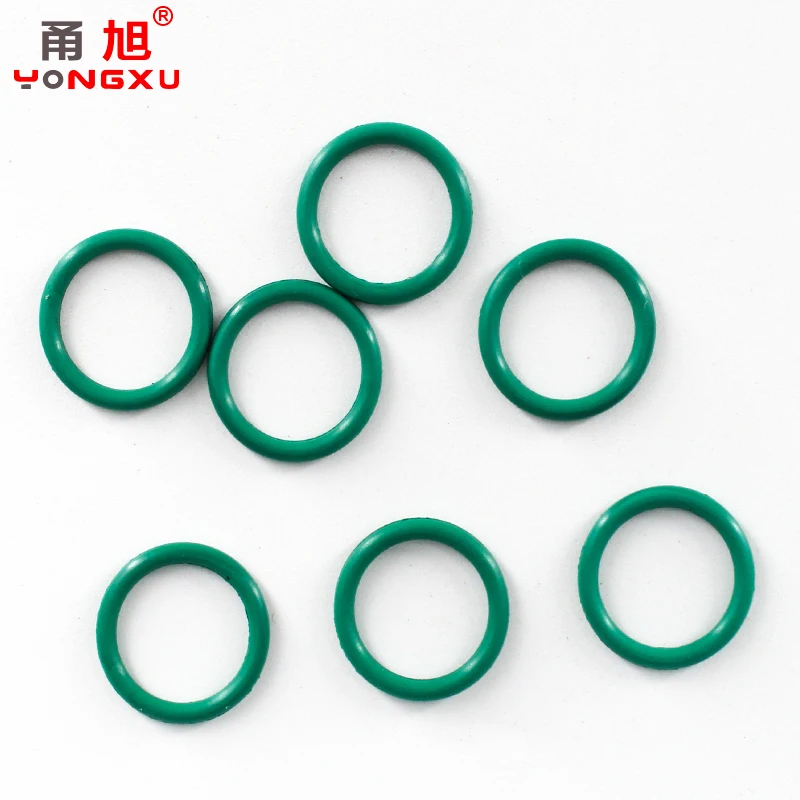 FKM O Ring Seal Gasket Thickness CS1/1.2/1.5mm OD3-30mm FPM Oil Acid and Alkali Resistant Automobile Fluororubber O-Ring 70A.-.