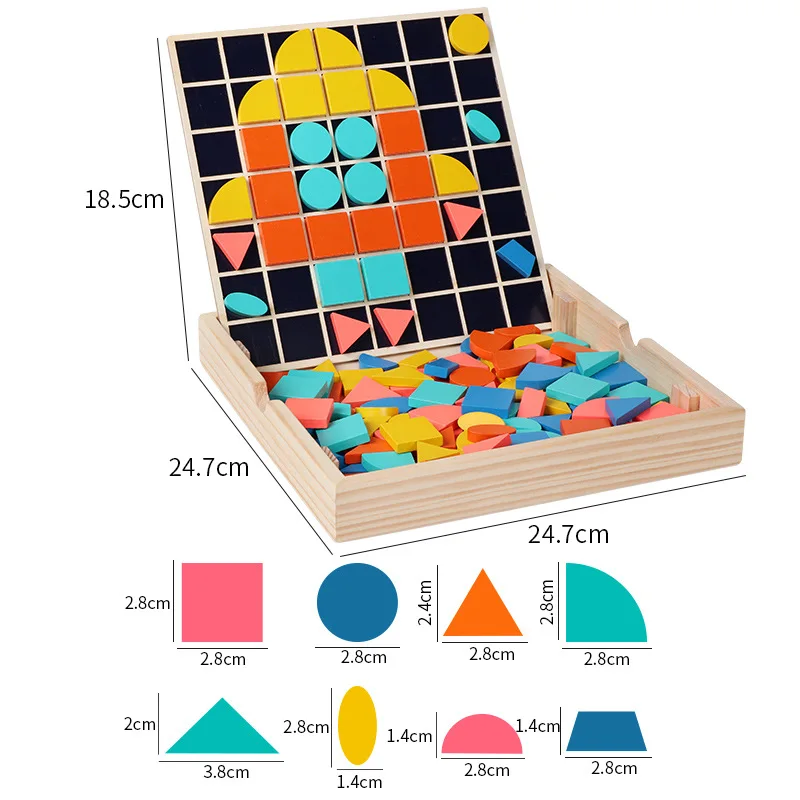 Children's Wooden Toys Russian Educational Puzzle Logical Thinking Training Variety Jigsaw Puzzle