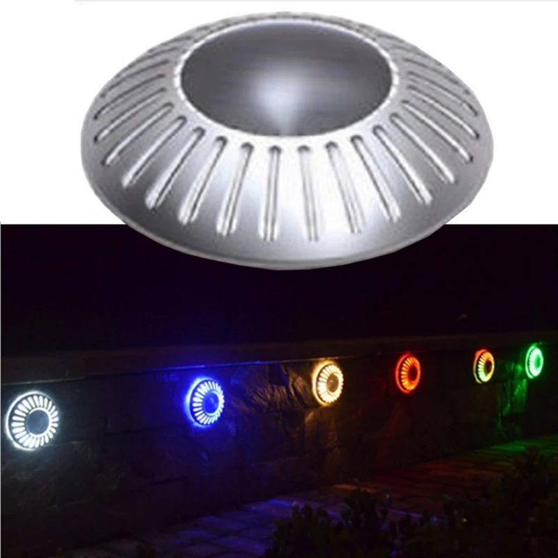 30pcs/lot Solar Lawn Lights Pathway Ground Road Deck Lights For Landscape Garden Fence Garden Stairsway Step Lighting