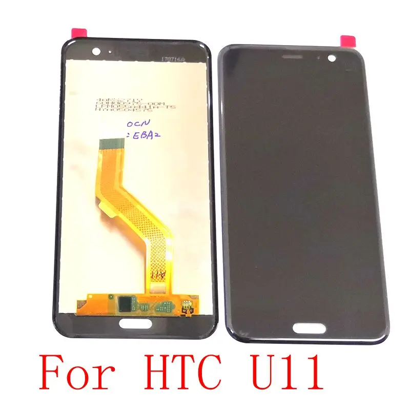 For HTC U11 lcd display+touch glass digitizer Full replacement screen For HTC U-3W U-1W LCDS spare parts