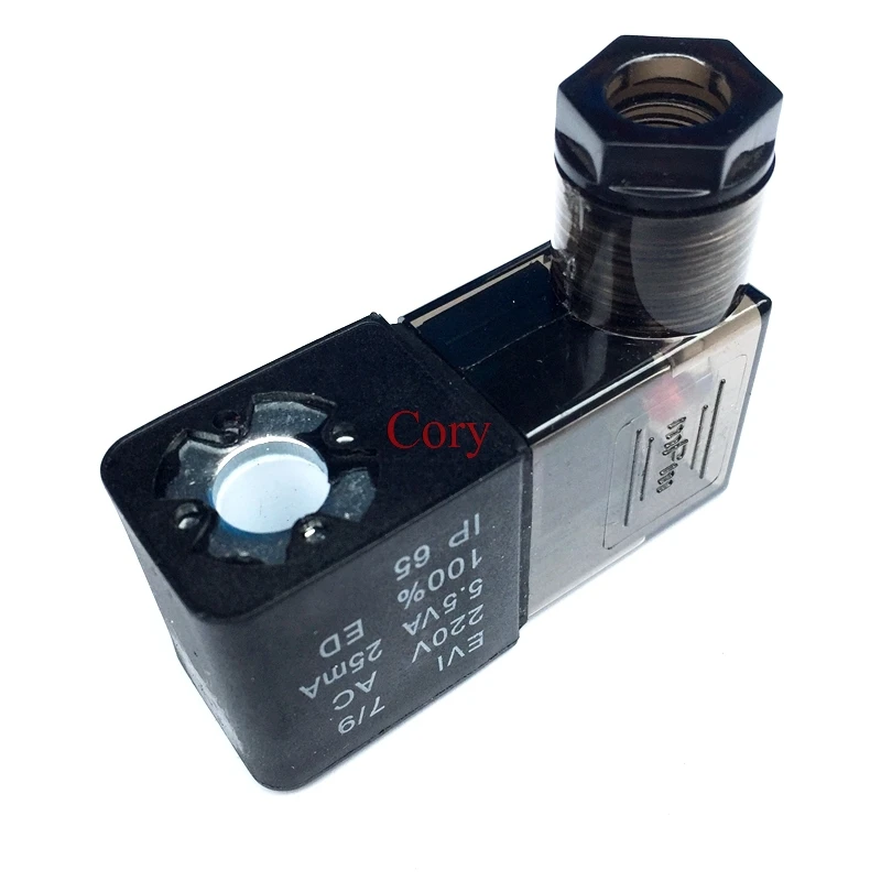 1Pc for 4V210-06/08 4V220-06/08 4V230C 2P025-06/08 2V025-06/08 3V1-06 plug type DC 12V/24V AC 110V/220V valve solenoid coil