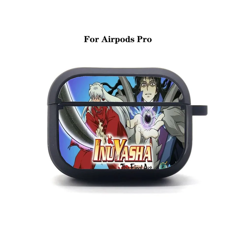 Anime Inuyasha AirPods Pro case Cover Apple AirPods Pro Earphone bag Soft Silicone Bluetooth Protective Earphone Case