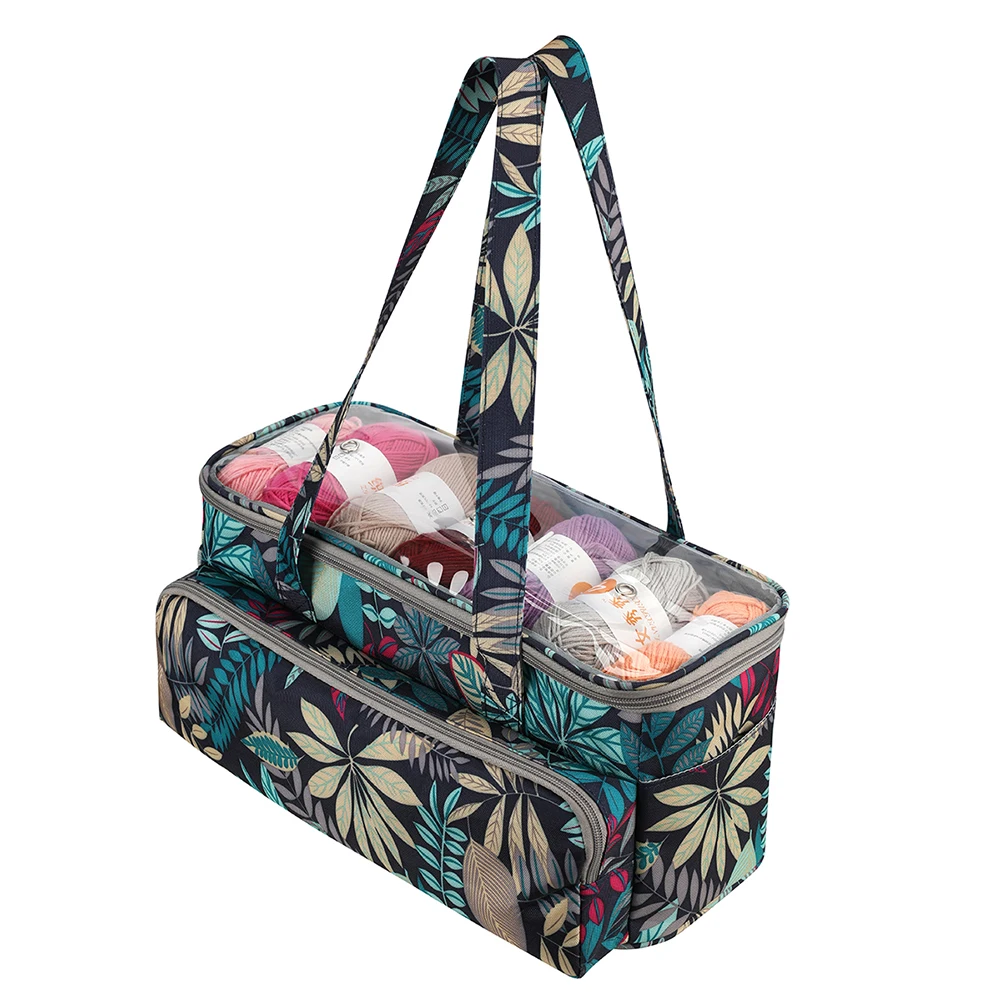 Oxford Cloth borse portaoggetti portatili multifunzione in filato di lana custodia per attrezzi da cucito borse da viaggio impermeabili per Organizer