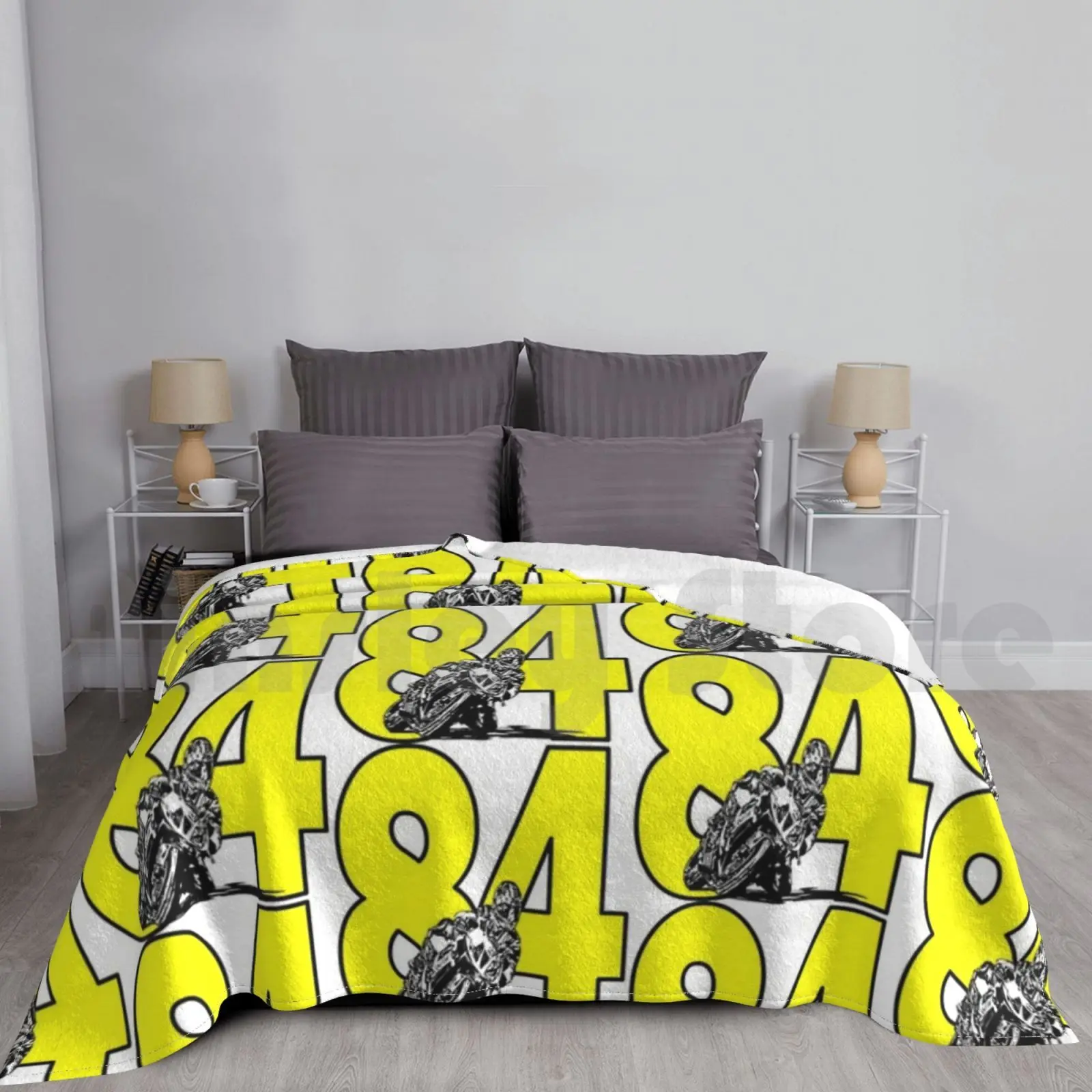

Number 84 And A Moto-Eighty Four Blanket Fashion Custom 84 Number 84 Number Eighty Four Eighty Four No 84 No