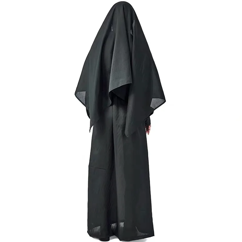 S-XL Adulte Unisexe Halloween Prêtre Nonne Costumes Zombie Fréquence De Marche Effrayant Cosplay Pourim Carnaval Discothèque Py Jouer Robe De Soirée