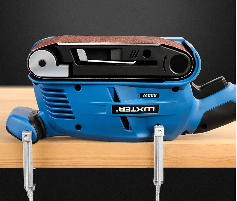 Máquina de correa ajustable de velocidad manual, lijadora de muebles de madera, pulidora, herramientas de carpintería