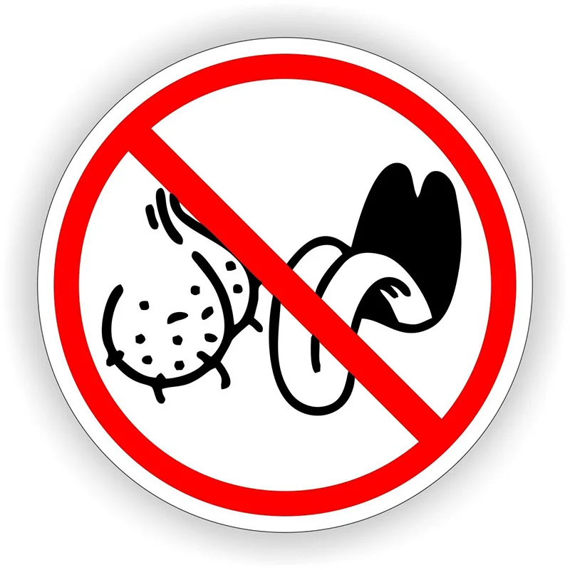 

S50361# 10/13/15/17CM Personality PVC Decal No Bag Lickers Hard Hat Helmet Car Sticker on Motorcycle Laptop Decorative