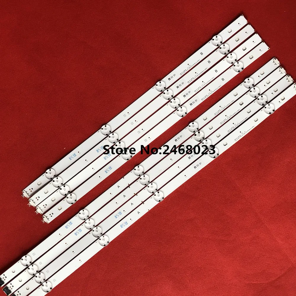 8 buah Strip LED untuk 49UH610A 49UH6100 49LF5100 49UH6030 49UF640V 49UF6407 49UF640 4949lf5500 49UF6400 LGE_WICOP_49inch_UHD