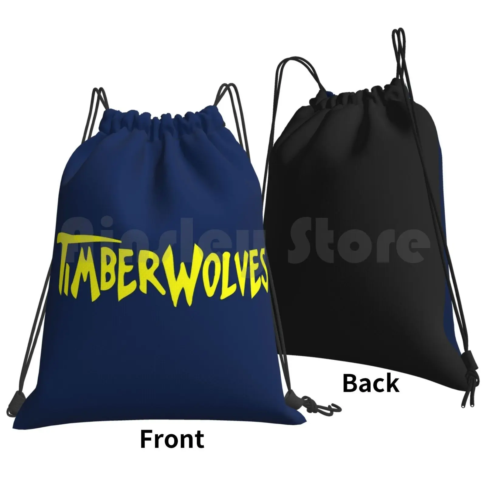 Timberwolves Backpack Drawstring Bags Gym Bag Waterproof Air Bud Buddy Basketball Timberwolves Dog K9 Framm Sports Golden