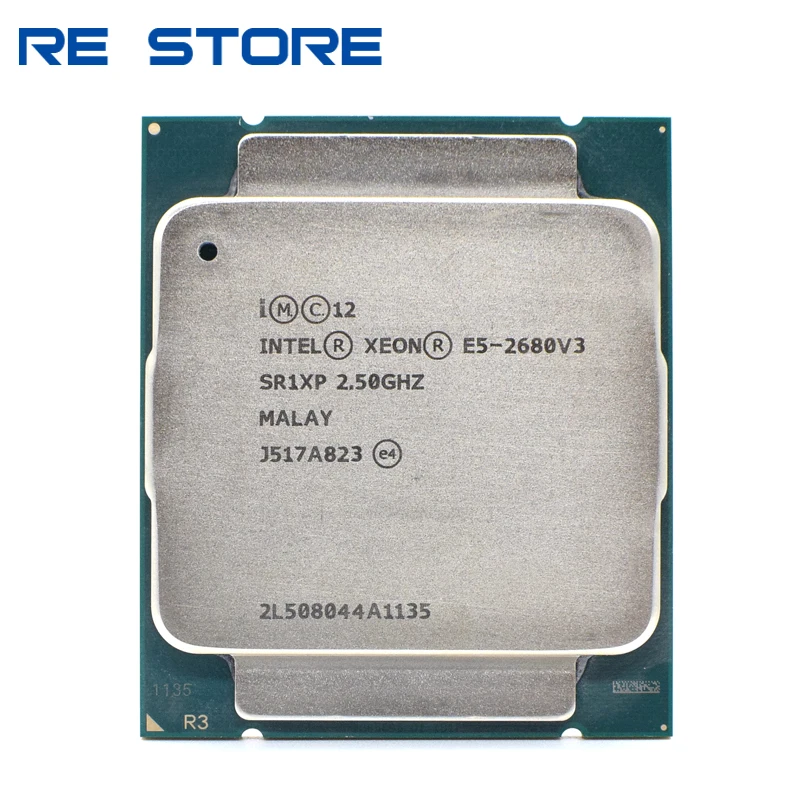 Go! Intel Xeon E5 2680 V3 Processor SR1XP 2.5Ghz 12 Core 30MB Socket LGA 2011-3 CPU E5 2680V3