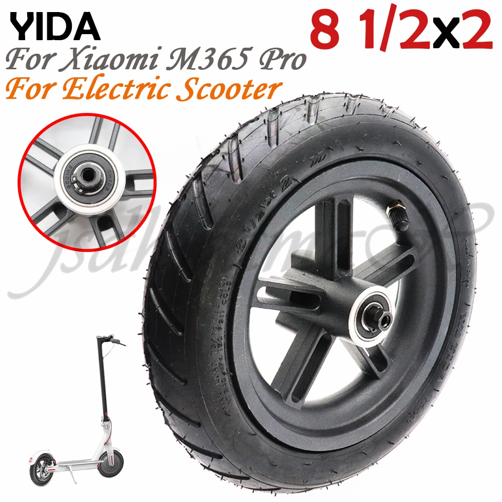 

YIDA 8 1/2X2 8.5x2 8.5 inch wheel hub rear wheels Electric Scooter Skate Board Pneumatic tube tyre for Xiaomi Mijia M365 pro