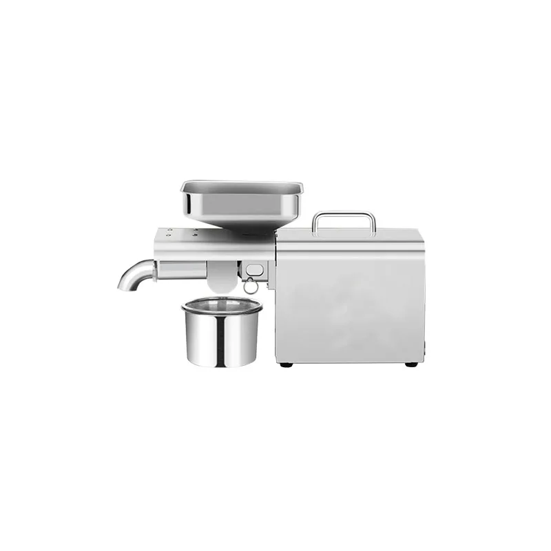 สแตนเลสสตีลที่ใช้ในครัวเรือนน้ำมันอัตโนมัติเต็มรูปแบบเทคโนโลยีเยอรมันขนาดเล็กCommercialเย็นร้อนกดถั่วลิสงวอลนัท