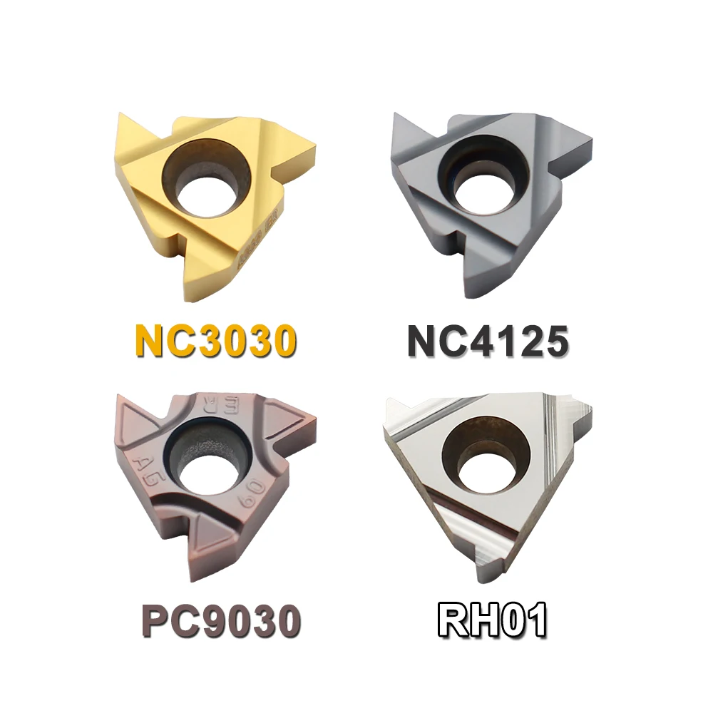 10Pcs 16ER AG60 A60 AG55คาร์ไบด์แทรกภายนอกหมุนเครื่องมือ CNC หลังเครื่องตัดเครื่องมือ16 ER สำหรับ SER ผู้ถือเครื่องมือ