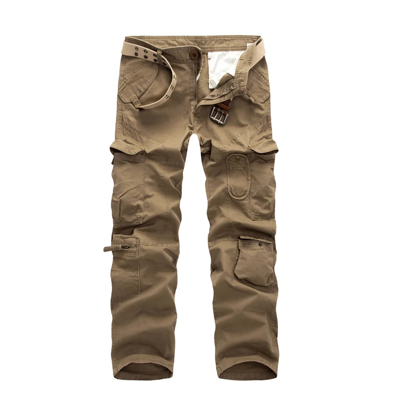 

Pop spring men cargo pants muti pockets military casual trousers 28-40 drop shipping ABZ185