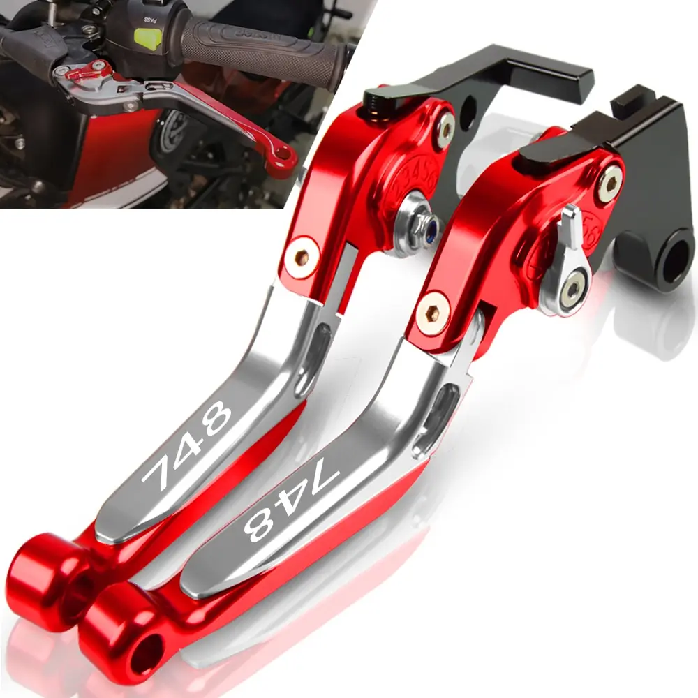 

Motorcycle Accessories CNC Adjustable Foldable Extendable Brake Clutch Levers Handle For DUCATI 748 1994 1995 1996 1997 1998