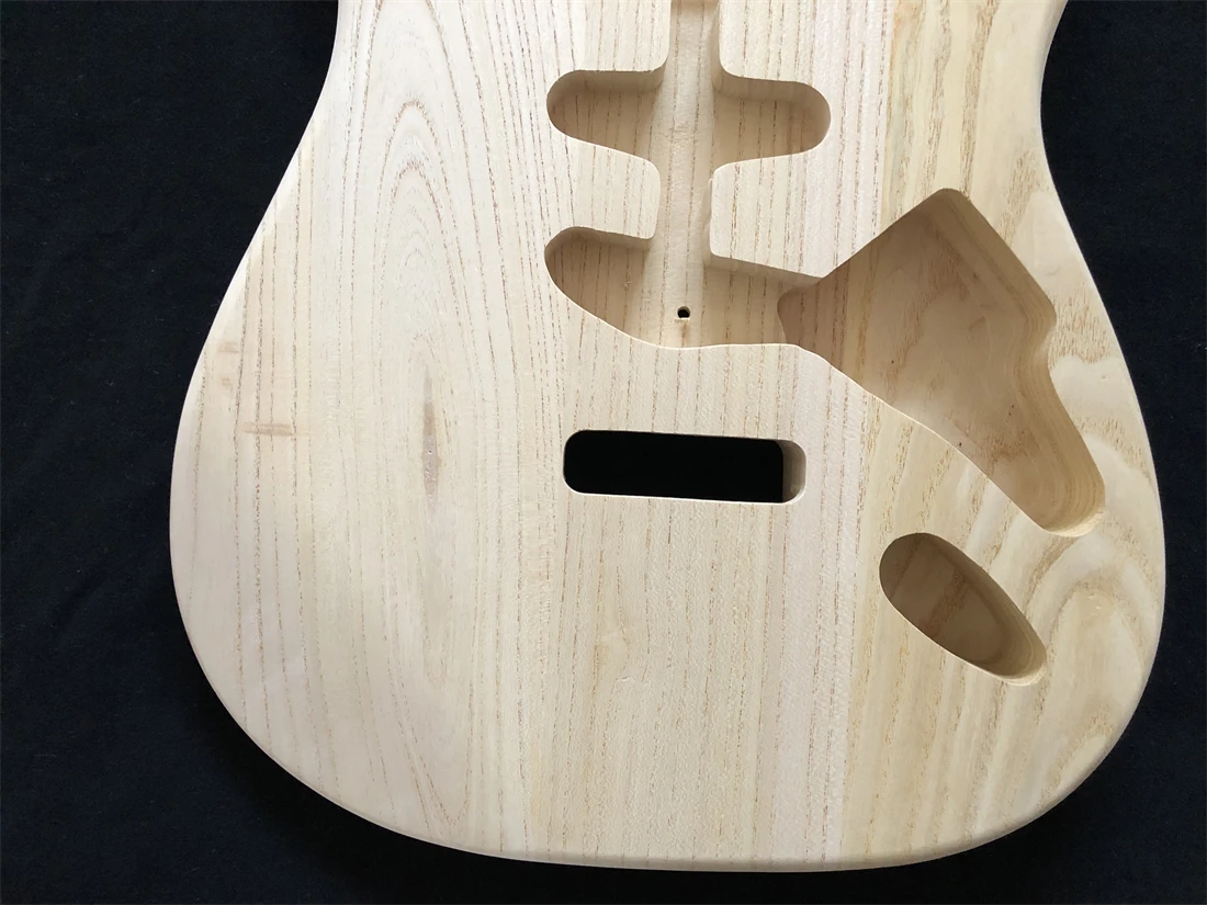 Unfinished Guitar Body, Ash wood SSS Guitar Replacement DIY