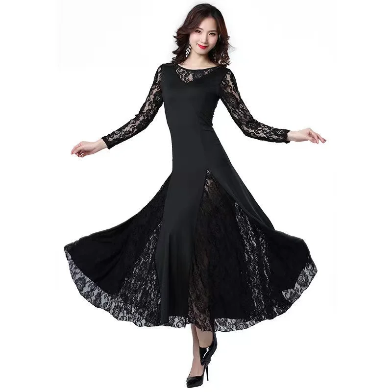 

2021 New Adult Modern Ballroom Dance Dress For Ballroom Dancing Waltz Tango Spanish Flamenco Dress Standard Ballroom Dress