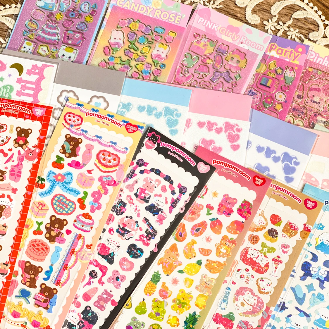 Skysonic 3/4/5/6/7/8/10Pcs Volledige Set Serie Decoratieve Stickers cartoon Sticker Diy Leuke Koreaanse Briefpapier Leveringen