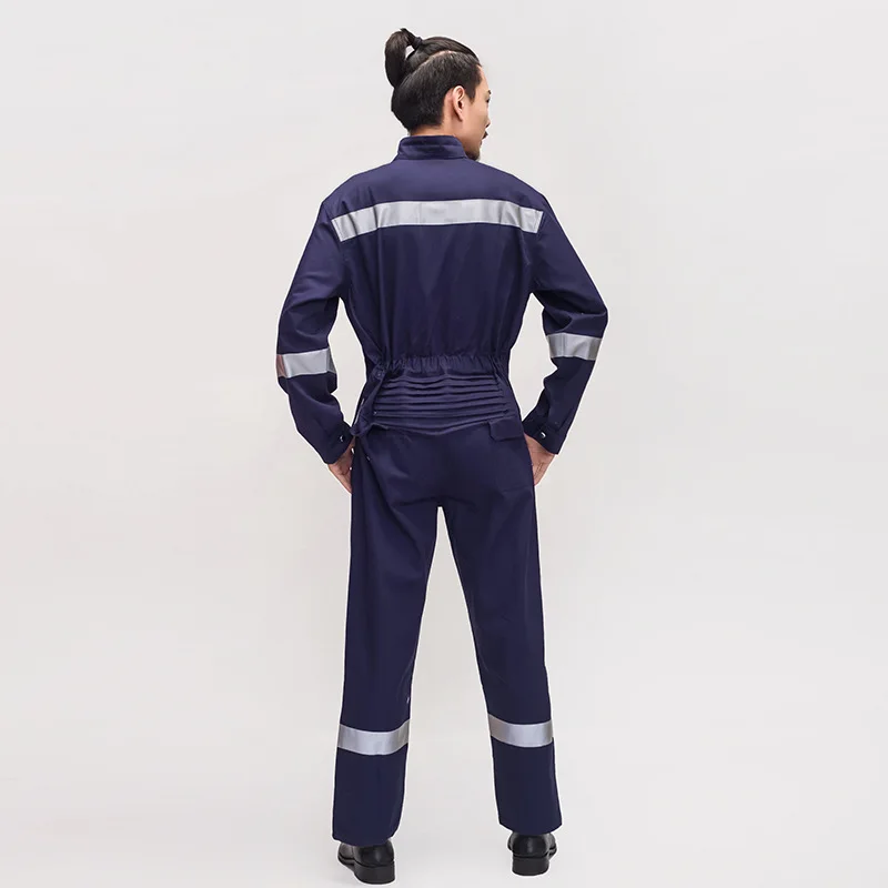 Work Overalls Men Women Safety Clothes Reflective Hi Vis Coverall Repairman Jumpsuit Cargo Trousers Working Uniform Plus Size4xl