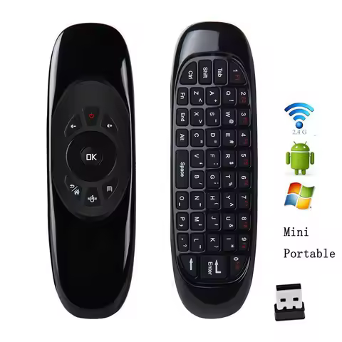 Fly Air Mouse 2.4G Mini Wireless Keyboard Rechargeable Remote Control For Laptop Android TV Box PC Projector Game Box Remote