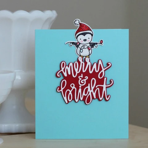 Прозрачный силиконовый штамп Hello "Deer" Friend Winter Wishes
