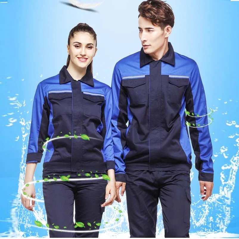 Work Clothing For Men Work Jacket Car Workshop Air Condition Water Electricity Installation Mechanical Repairmen Uniforms Tops5x