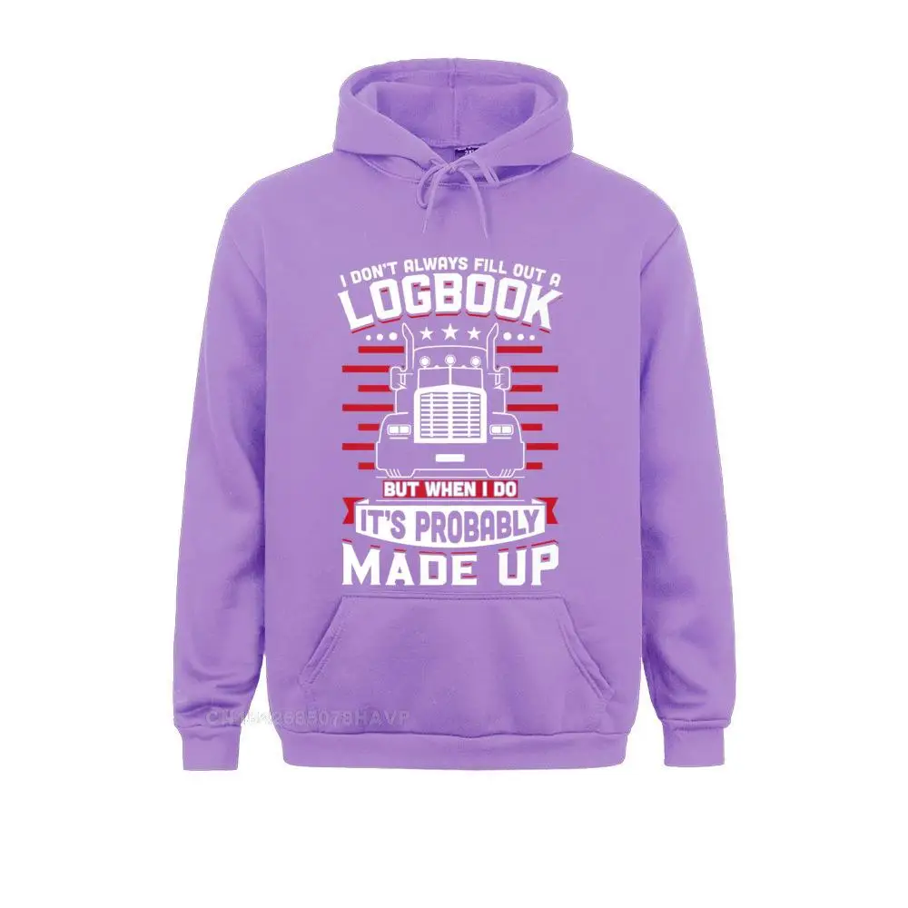 Funny Trucker Logbook Truck Driving Punk Tractor Trailer Premium Hoodie Sweatshirts For Male Comfortable Kawaii Discount Hoodies