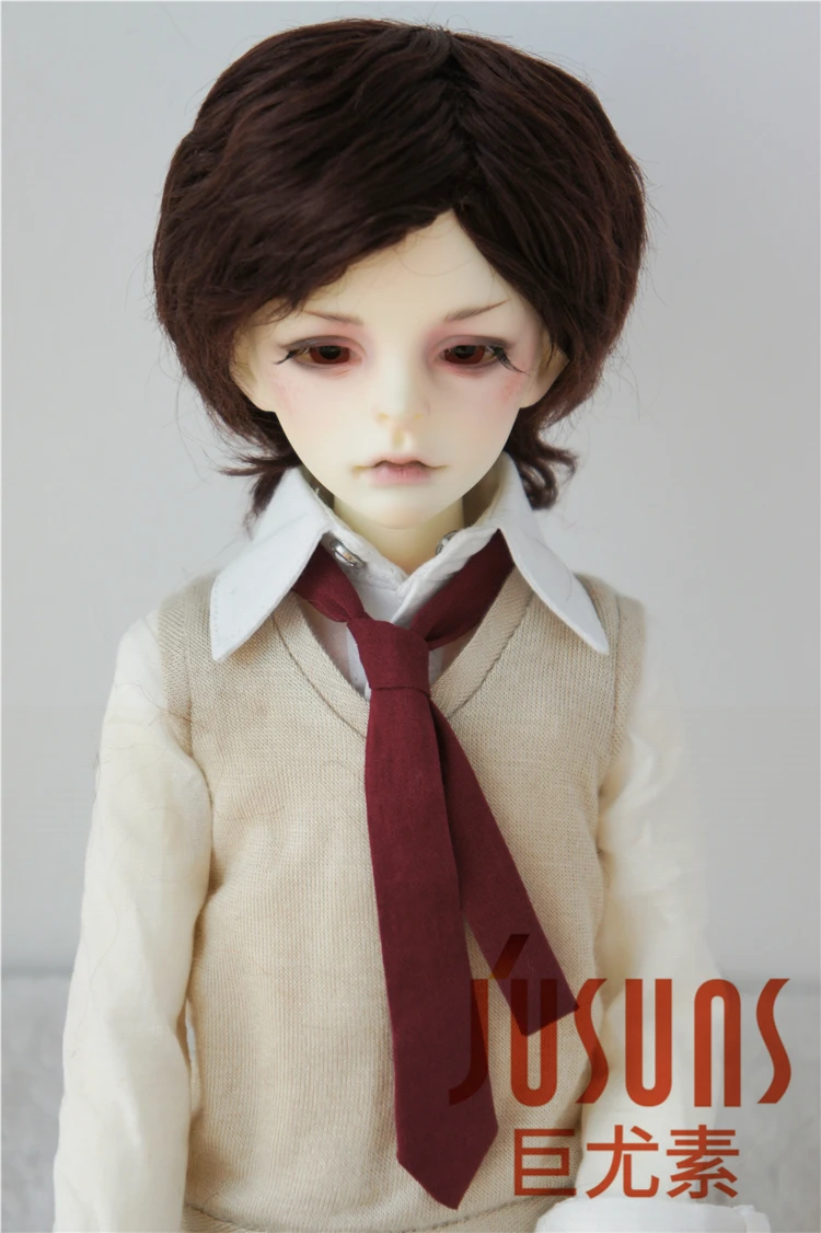 JD213 Mohair Dolls  Wig 1/6 1/4 1/3 YOSD MSD SD DOD Short Boyish BJD Wigs in 6-7inch 7-8inch 8-9inch Sizes Toy Hair Accessories