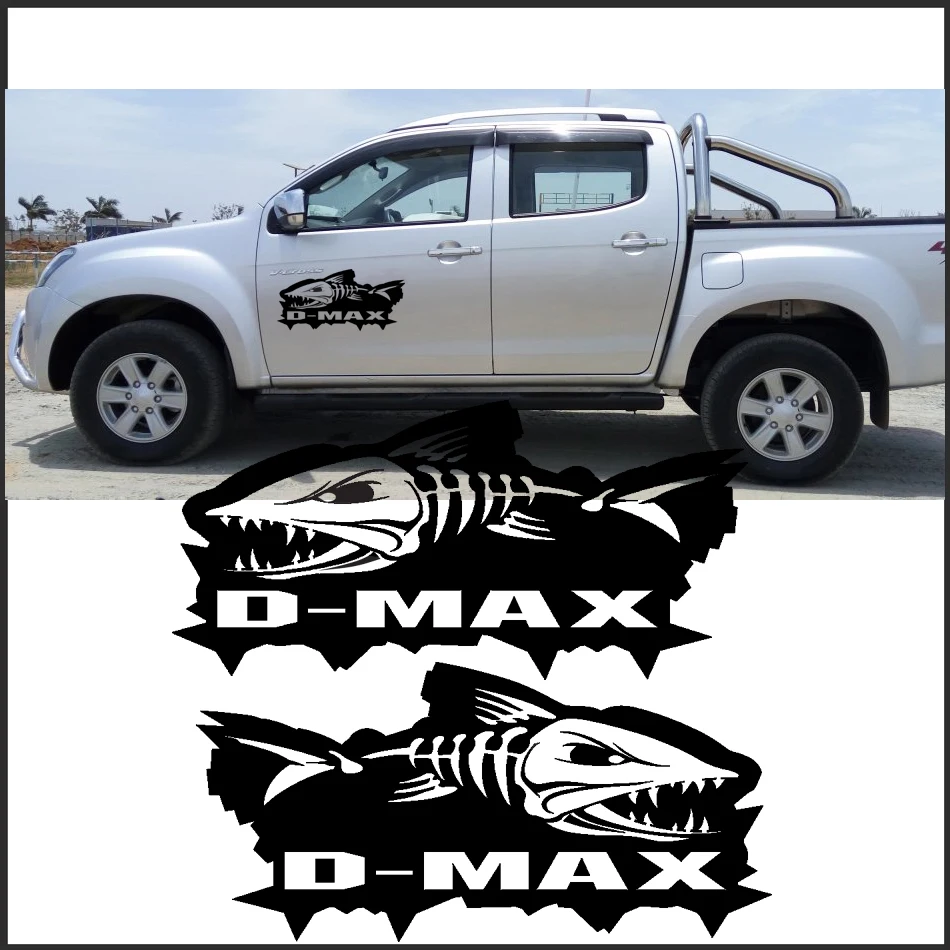 

Car exterior 2Pcs Piranhas sticker decal vinyl off road 4x4 for dmax adventure mud Car stickers