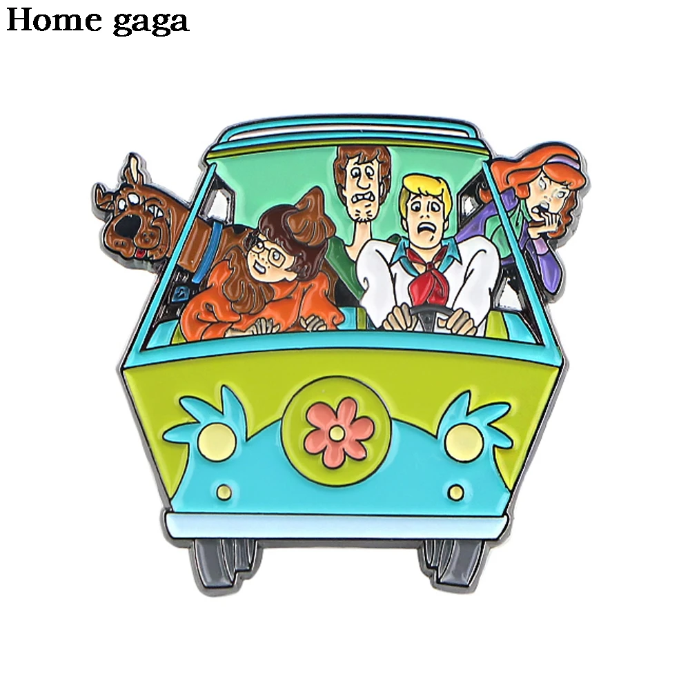 DB101 Homegaga Cartoon Funny Dog Metal Brooch Pins Denim Jacket Pin Jewelry Decoration Badge For Clothes Lapel Pins Gift