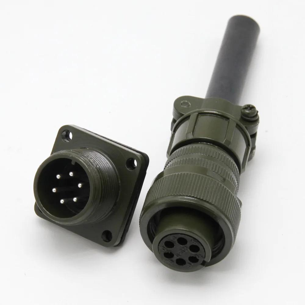 مستقيم MS5015 6-Pin الطيران التوصيل MS3106A 14S-6S MS3102A 14S-6P التشفير التوصيل محرك معزز موصل