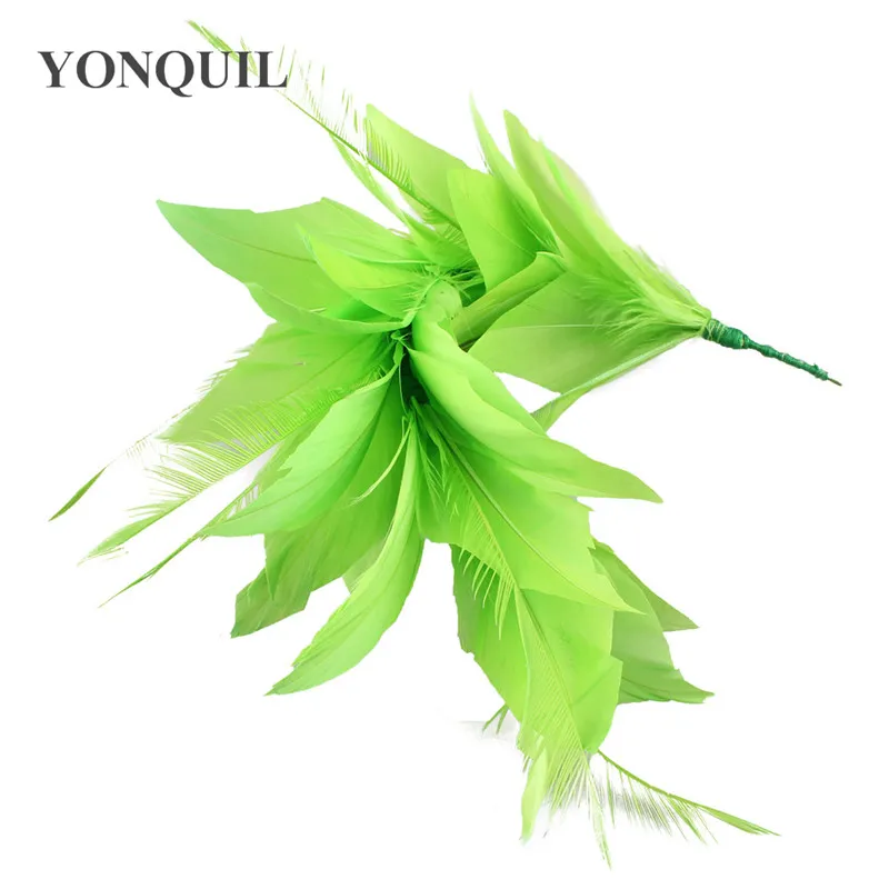 Beautiful Turkey Feather 25-30 CM Wedding Corsages Feathers Craft For Headdress Wedding Bride Hats DIY Hair Accessories