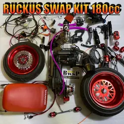 Engine Kit Ruckus 180cc Gy6-150 157qmb Liquid Cooling Combo With Fatty Wheels Stretch Lowboy Seat Wiring Forks Footrest