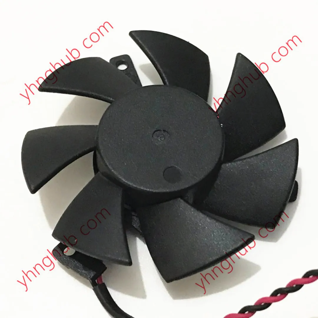 DOCENG 125010-SL1ZP DC 12V 0.08A 47 mm Dia. 39mm c.t.c 2-Wire Server Frameless Fan