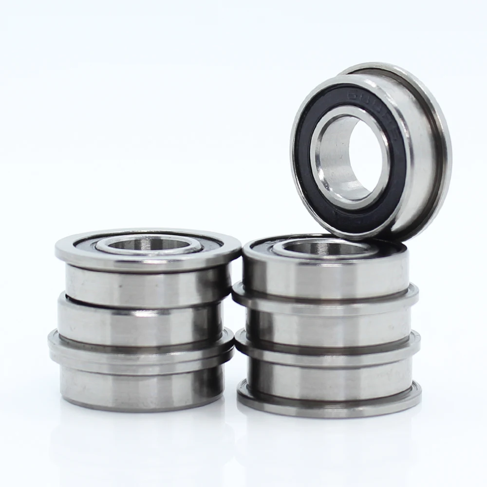 F688-2RS Bearing 8x16x5mm ( 10 PCS ) ABEC-1 Miniature Flanged F688RS Ball Bearings LF-1680DD