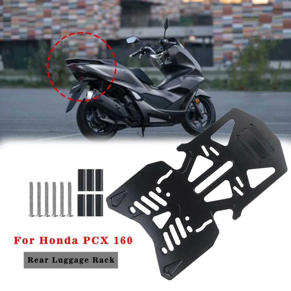 

For Honda PCX 160 Pcx160 Stainless Steel Motorcycle Carrier Rear Luggage Rack Shelf Bracket Rack Carrier Panniers