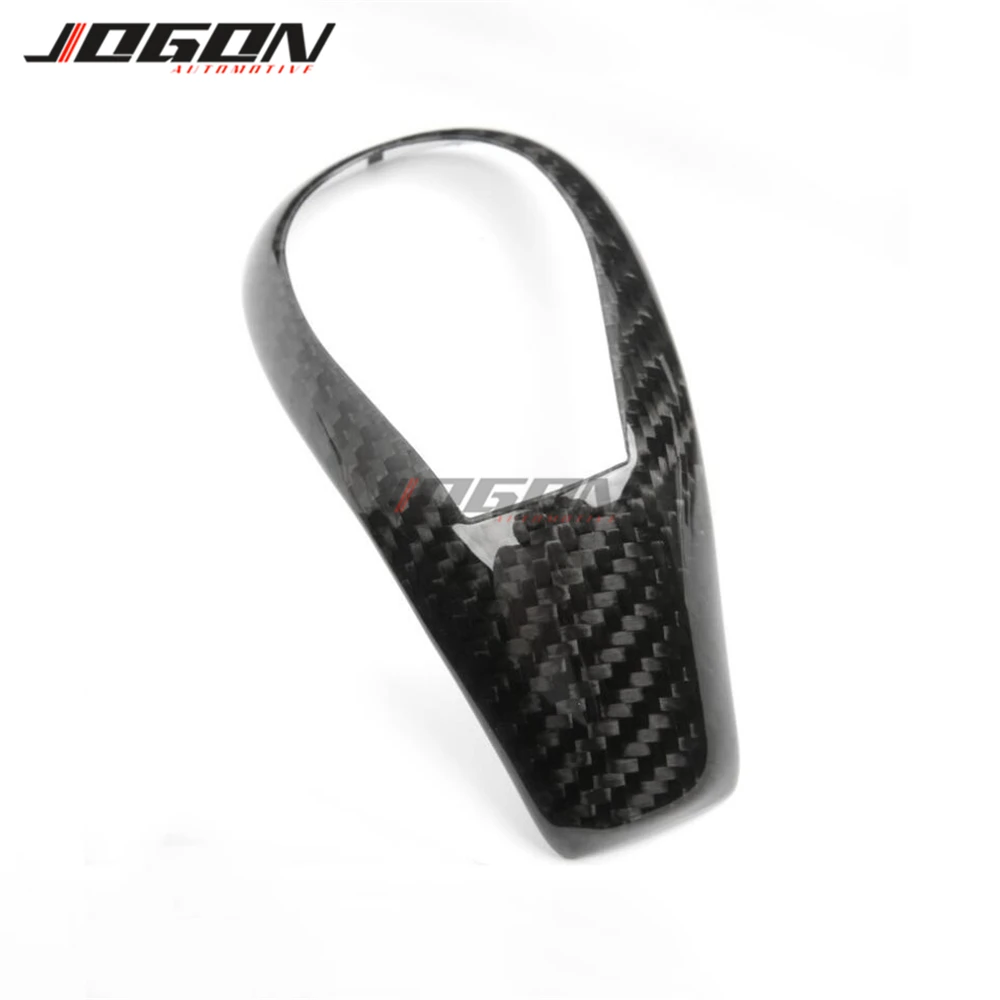 Carbon Fiber Front Centre Console Gear Shift Knob Head Cover Trim Sticker For Volvo XC60 XC90 S60 V60 S90 V90 S80L V40