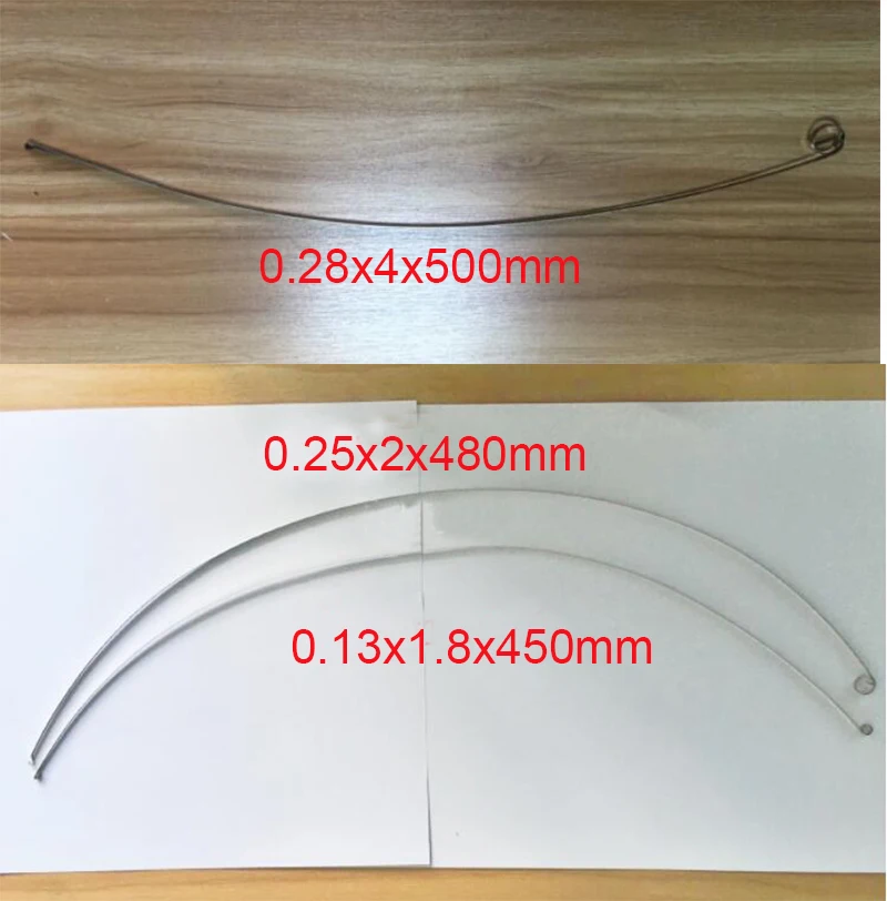 SUS 301 Flat Wire Straight spring DIY Stainless Steel Clockwork Spring Thickness 0.13--0.28mm Width 1.8--4mm