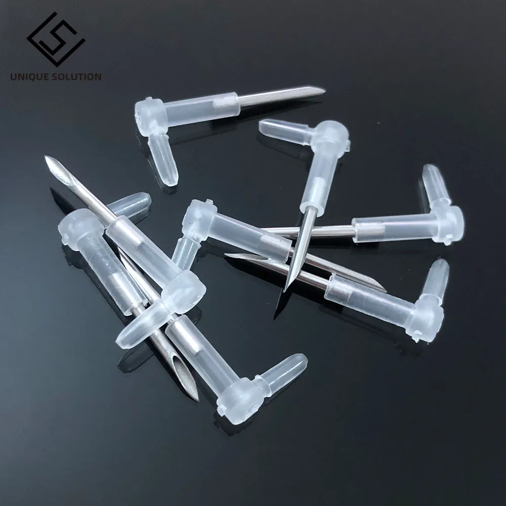 4-40PCS/Lot DIY CISS L Bend Elbow With Long Steel Sharp Needle Ink Tube Elbow CISS Hose Elbow Tube Connector Elbow Length 27MM