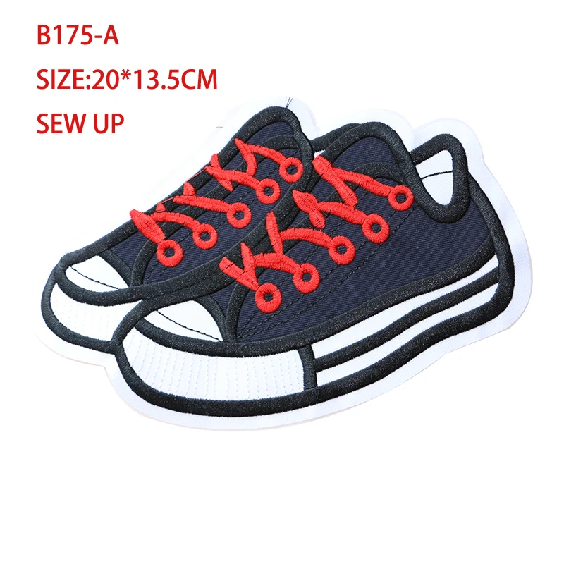 Cartoon Decorative Sneakers ballet shoes icon Embroidered Applique Patch For DIY Iron on Badges Stickers on backpack,the clothes
