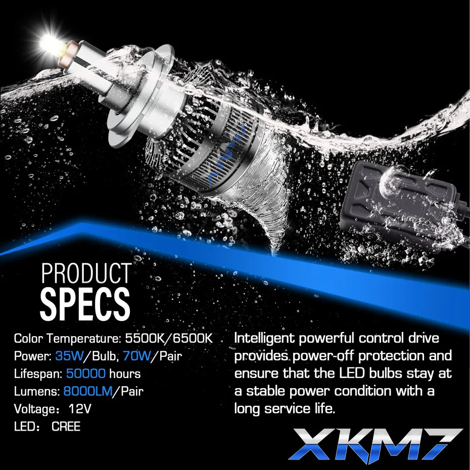 LED Projector Headlight Bulb H7 H1 D2S D2H H11 9005 9006 4300K 6000K Lamp Fog Light Lens 70W 8000LM Car Light Accessories Tuning