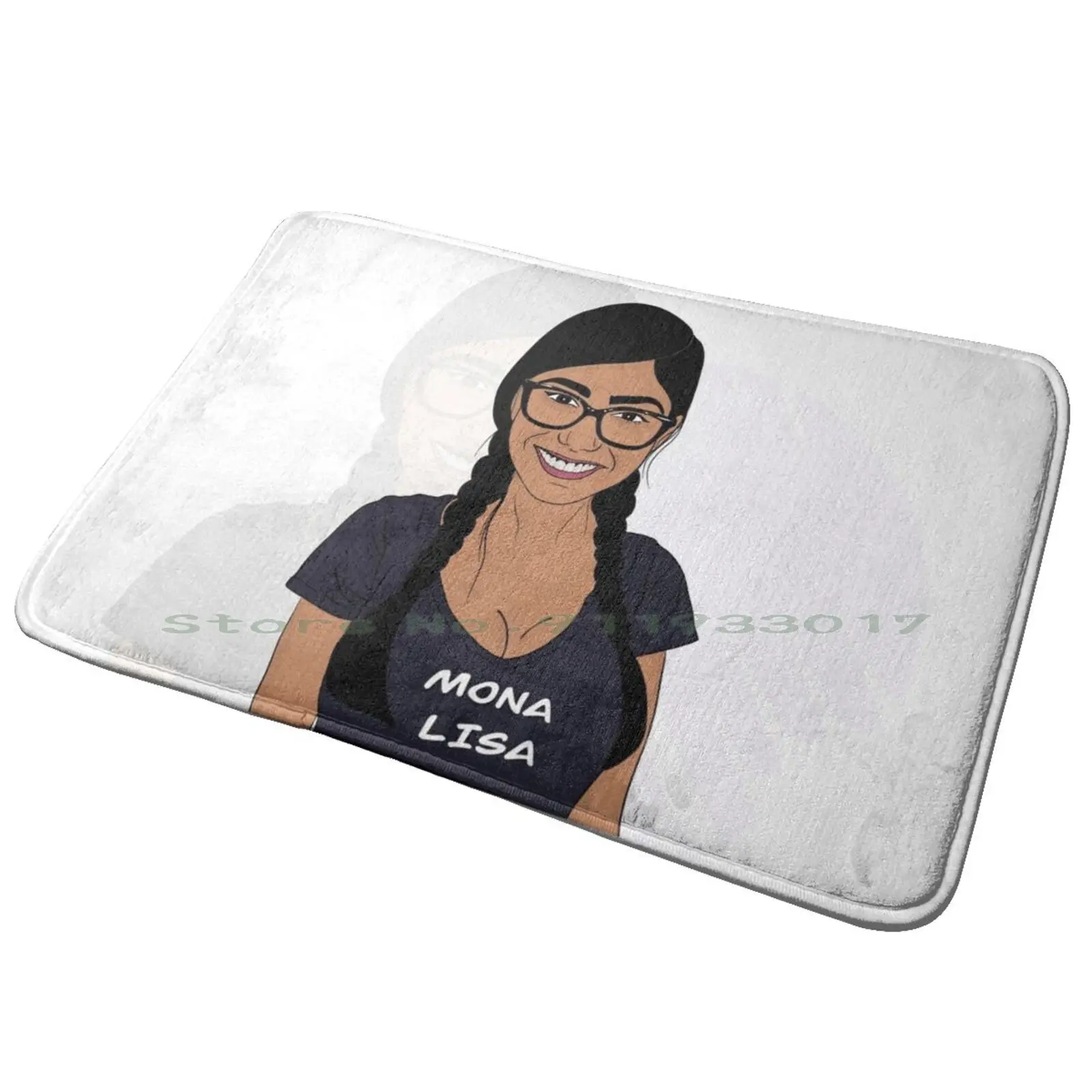 Mia Khalifa Hockey Entrance Door Mat Bath Mat Rug Novel Spqr Greece Greek Traditional Beautiful Classical Anti-Slip Bedroom